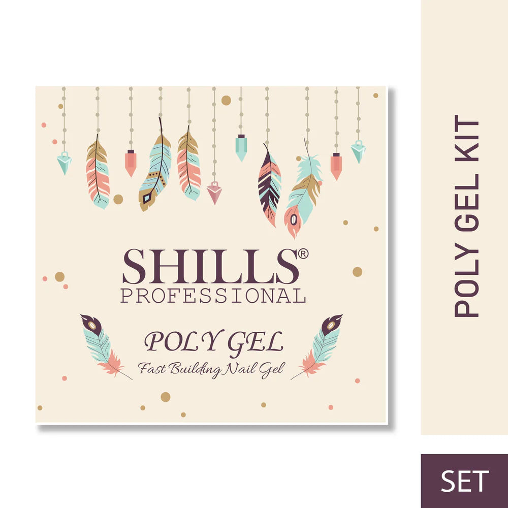 SHILLS Professional Poly Gel Nail Extension Kit - Fast Building Nail Gel Set