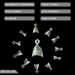 image, Shills Short French Almond Soft Gel Nail Tips 600pcs Clear (Full Cover Nail Extension Tips 12 Sizes)
