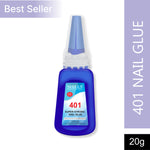 image, Shills Professional 401 Nail Glue – Strong Bond for Nail Tips, Acrylics &amp; Press-On Nails | Quick-Dry Nail Adhesive
