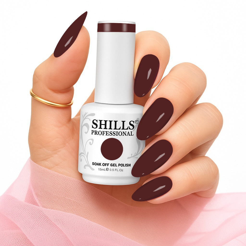 Shills Professional Gel Polish 15ml Long-Lasting UV/LED Soak-Off Nail Gel Color for Salon & Home Use (Shade - 110)