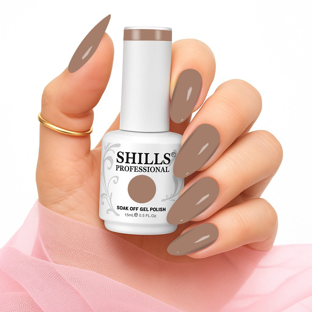 Shills Professional Gel Polish 15ml Long-Lasting UV/LED Soak-Off Nail Gel Color for Salon & Home Use (Shade - 123)