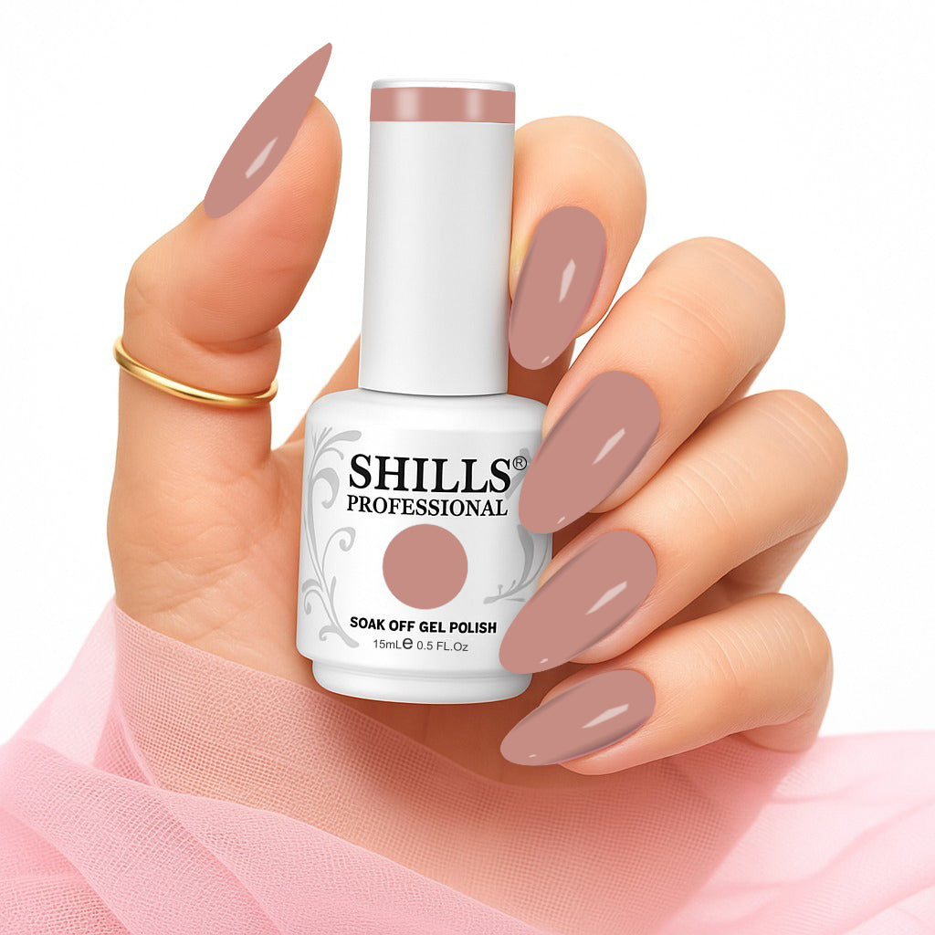 Shills Professional Gel Polish 15ml Long-Lasting UV/LED Soak-Off Nail Gel Color for Salon & Home Use (Shade - 134)