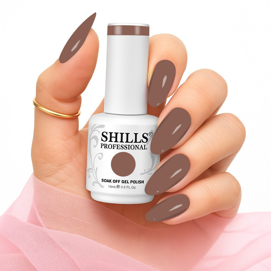 Shills Professional Gel Polish 15ml Long-Lasting UV/LED Soak-Off Nail Gel Color for Salon & Home Use (Shade - 138)