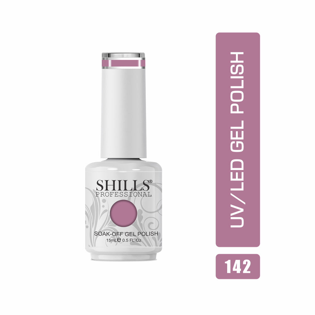 Shills Professional Gel Polish 15ml Long-Lasting UV/LED Soak-Off Nail Gel Color for Salon & Home Use (Shade - 142)
