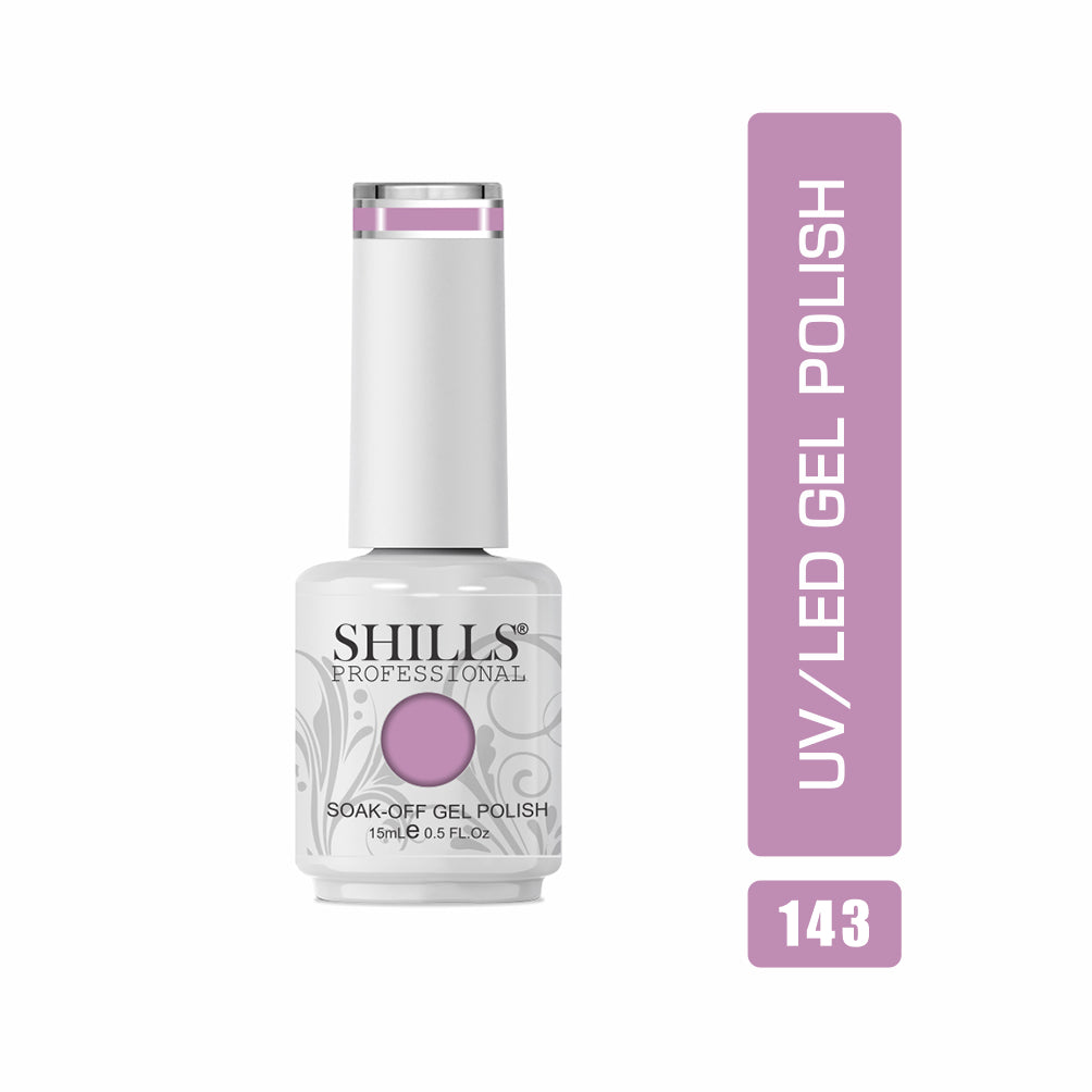 Shills Professional Gel Polish 15ml Long-Lasting UV/LED Soak-Off Nail Gel Color for Salon & Home Use (Shade - 143)