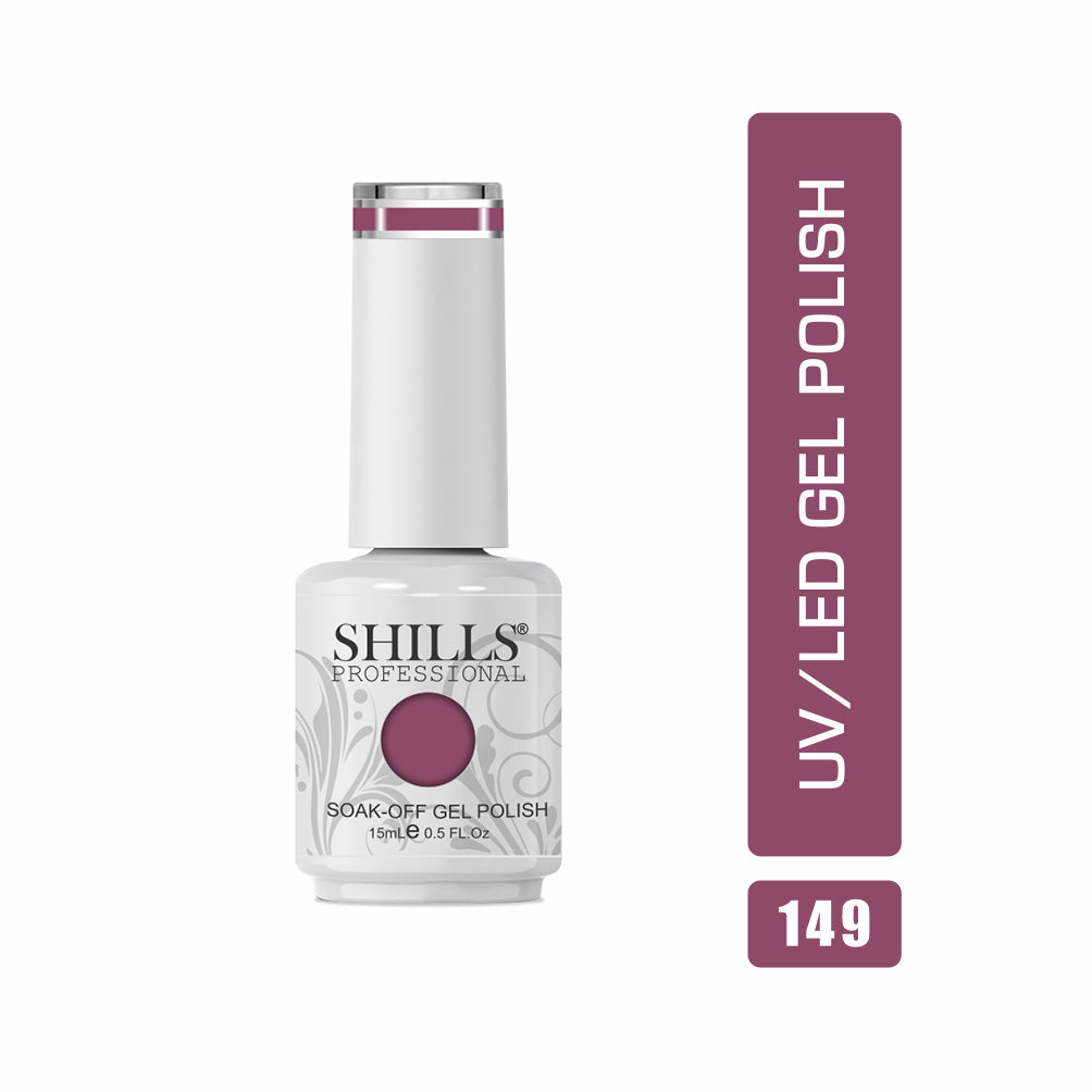 Shills Professional Gel Polish 15ml Long-Lasting UV/LED Soak-Off Nail Gel Color for Salon & Home Use (Shade - 149)
