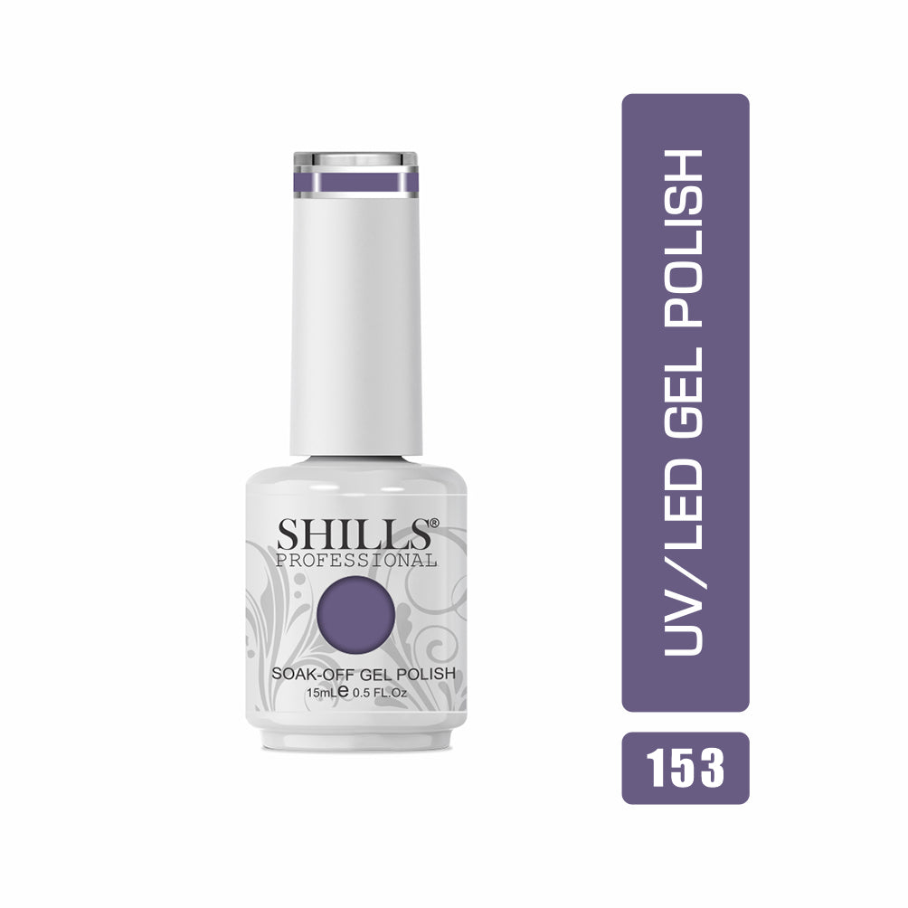 Shills Professional Gel Polish 15ml Long-Lasting UV/LED Soak-Off Nail Gel Color for Salon & Home Use (Shade - 153)
