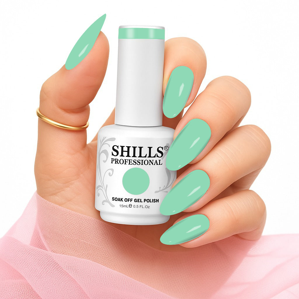 Shills Professional Gel Polish 15ml Long-Lasting UV/LED Soak-Off Nail Gel Color for Salon & Home Use (Shade - 155)