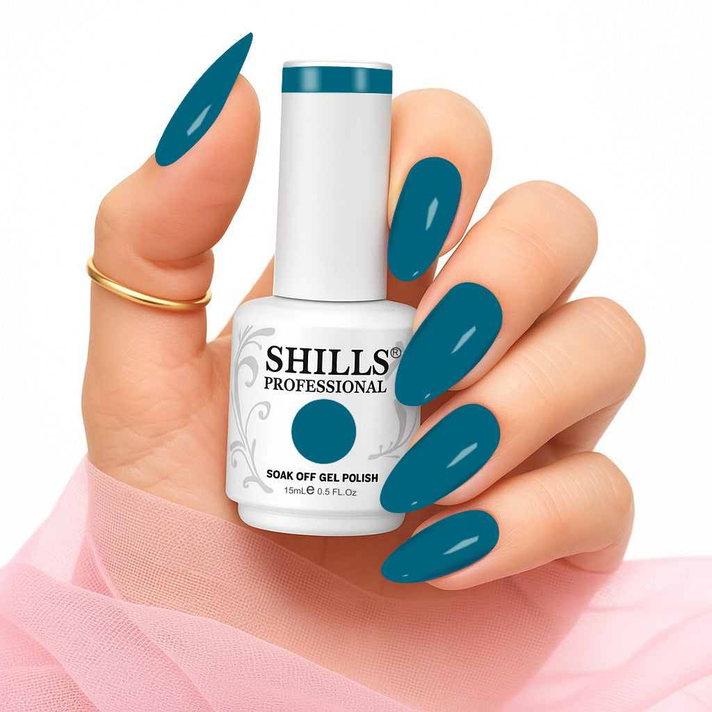 Shills Professional Gel Polish 15ml Long-Lasting UV/LED Soak-Off Nail Gel Color for Salon & Home Use (Shade - 156)