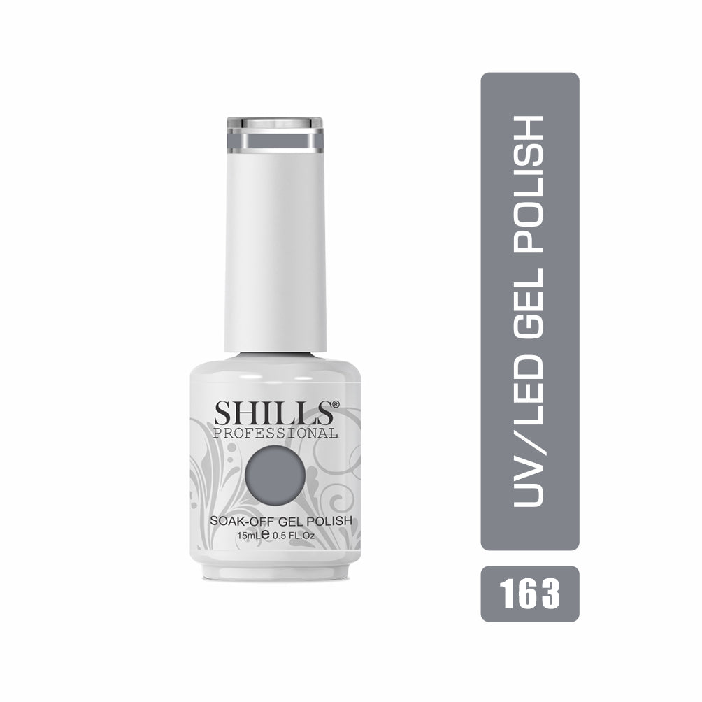 Shills Professional Gel Polish 15ml Long-Lasting UV/LED Soak-Off Nail Gel Color for Salon & Home Use (Shade - 163)