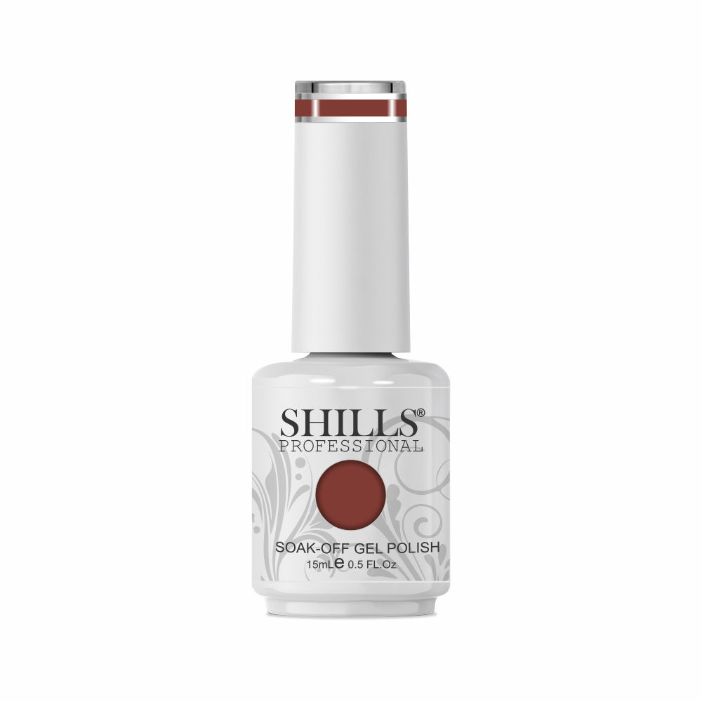 Shills Professional Gel Polish 15ml Long-Lasting UV/LED Soak-Off Nail Gel Color for Salon & Home Use (Shade - 180)