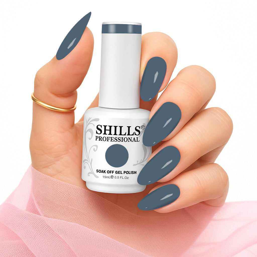 Shills Professional Gel Polish 15ml Long-Lasting UV/LED Soak-Off Nail Gel Color for Salon & Home Use (Shade - 183)
