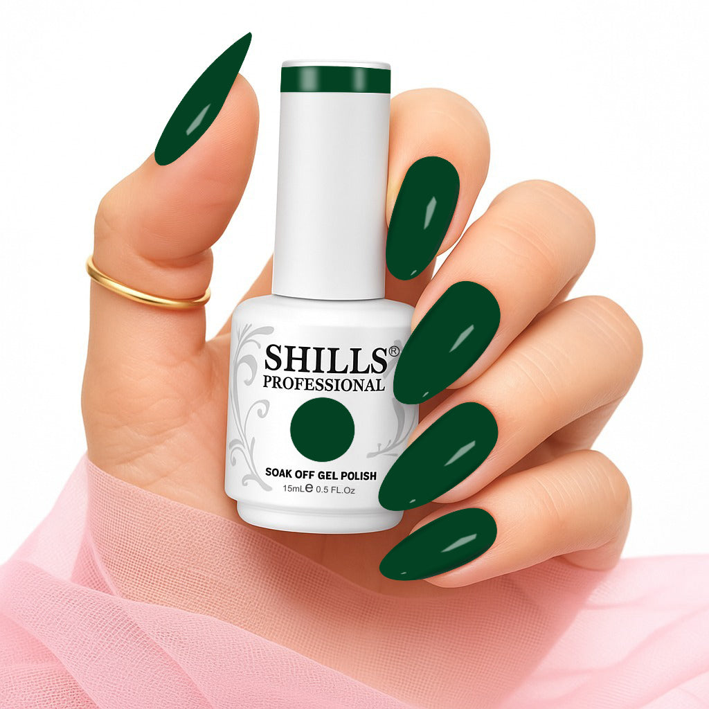Shills Professional Gel Polish 15ml Long-Lasting UV/LED Soak-Off Nail Gel Color for Salon & Home Use (Shade - 185)
