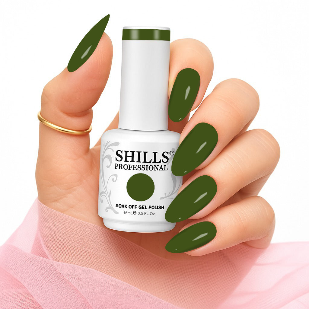 Shills Professional Gel Polish 15ml Long-Lasting UV/LED Soak-Off Nail Gel Color for Salon & Home Use (Shade - 188)