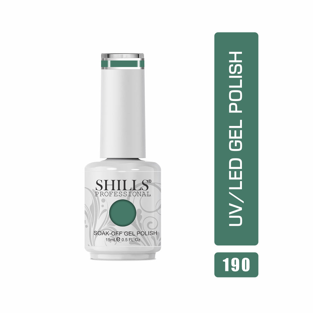 Shills Professional Gel Polish 15ml Long-Lasting UV/LED Soak-Off Nail Gel Color for Salon & Home Use (Shade - 190)