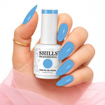image, Shills Professional Gel Polish 15ml Long-Lasting UV/LED Soak-Off Nail Gel Color for Salon &amp; Home Use (Shade - 195)
