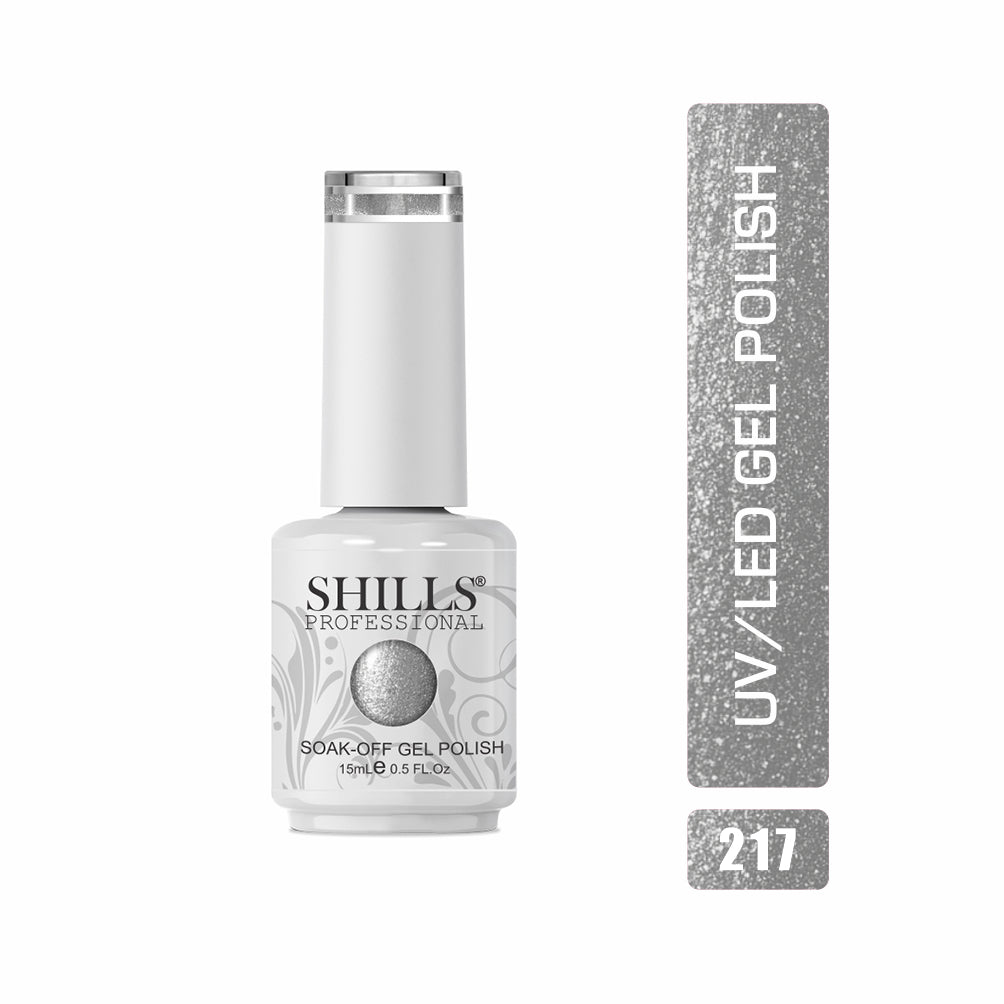 Shills Professional Gel Polish 15ml Long-Lasting UV/LED Soak-Off Nail Gel Color for Salon & Home Use (Shade - 217)