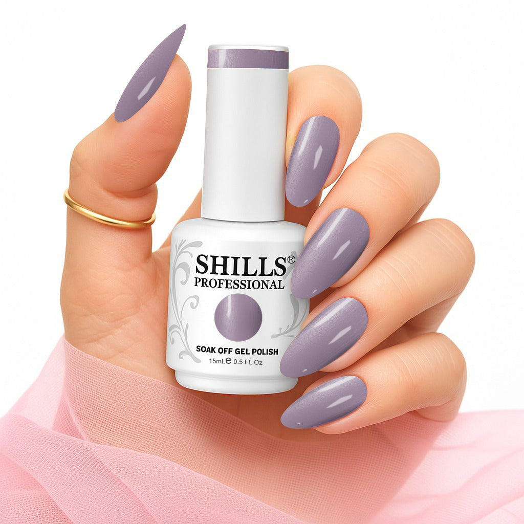 Shills Professional Gel Polish 15ml Long-Lasting UV/LED Soak-Off Nail Gel Color for Salon & Home Use (Shade - 218)