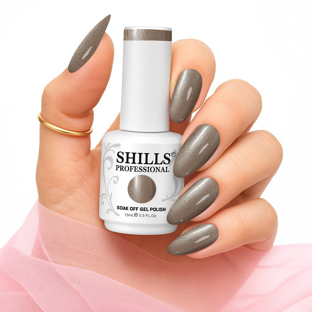 Shills Professional Gel Polish 15ml Long-Lasting UV/LED Soak-Off Nail Gel Color for Salon & Home Use (Shade - 221)