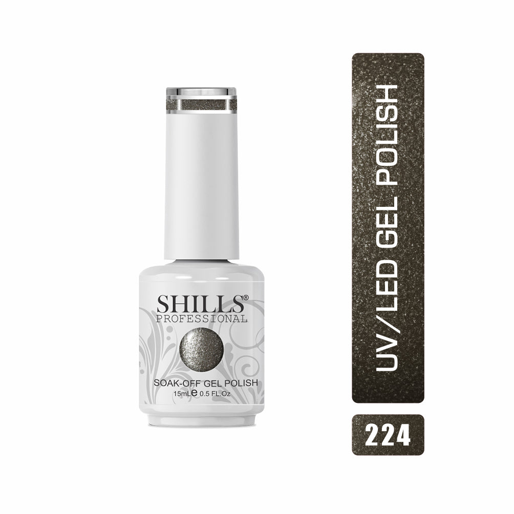 Shills Professional Gel Polish 15ml Long-Lasting UV/LED Soak-Off Nail Gel Color for Salon & Home Use (Shade - 224)