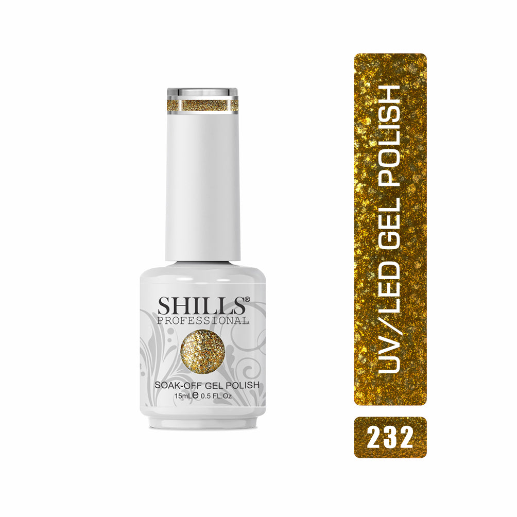 Shills Professional Gel Polish 15ml Long-Lasting UV/LED Soak-Off Nail Gel Color for Salon & Home Use (Shade - 232)