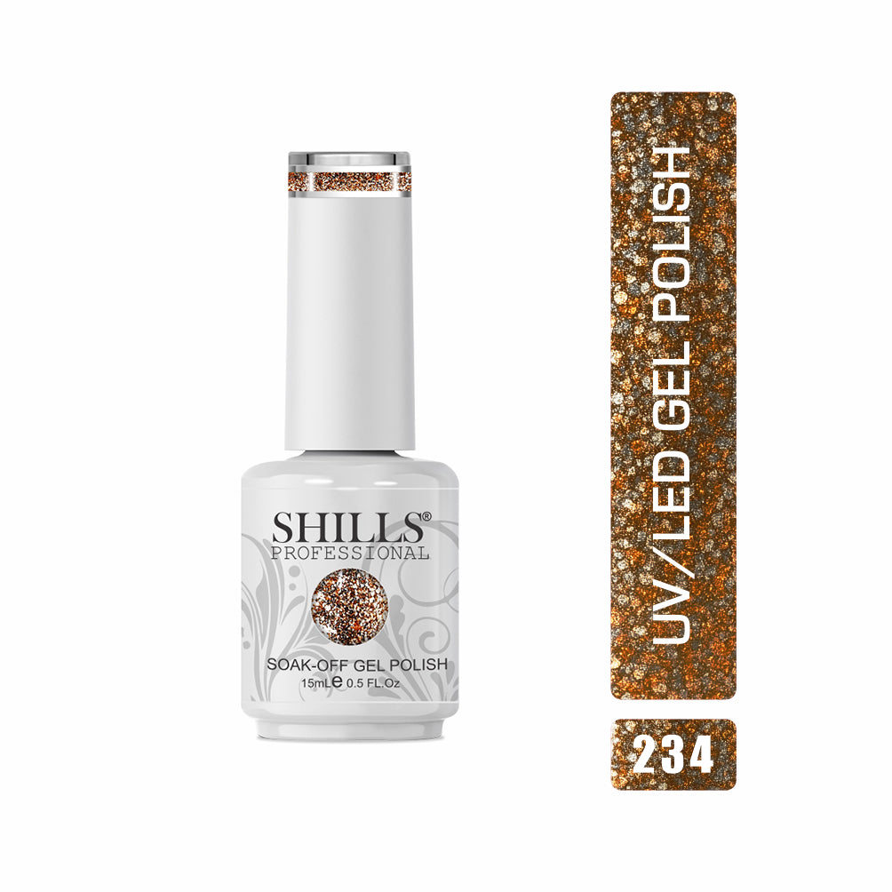 Shills Professional Gel Polish 15ml Long-Lasting UV/LED Soak-Off Nail Gel Color for Salon & Home Use (Shade - 234)
