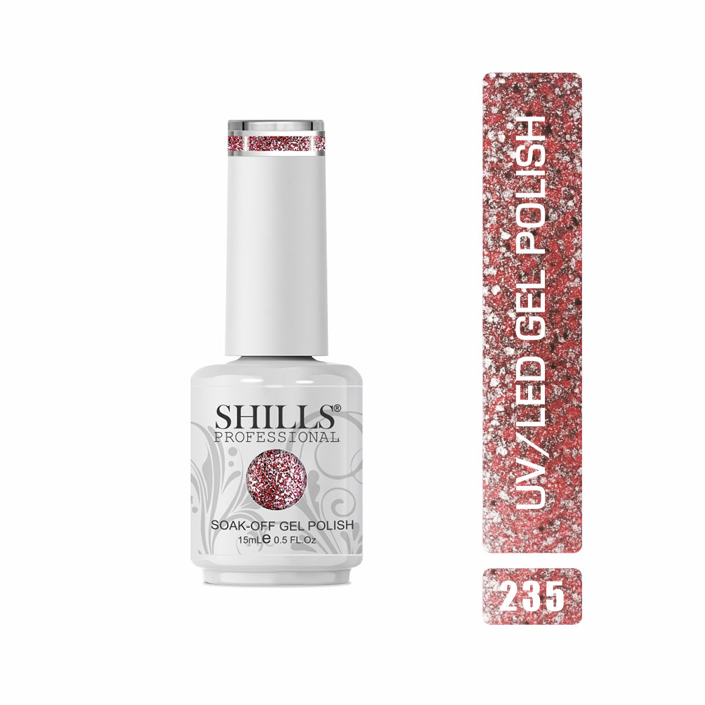 Shills Professional Gel Polish 15ml Long-Lasting UV/LED Soak-Off Nail Gel Color for Salon & Home Use (Shade - 235)
