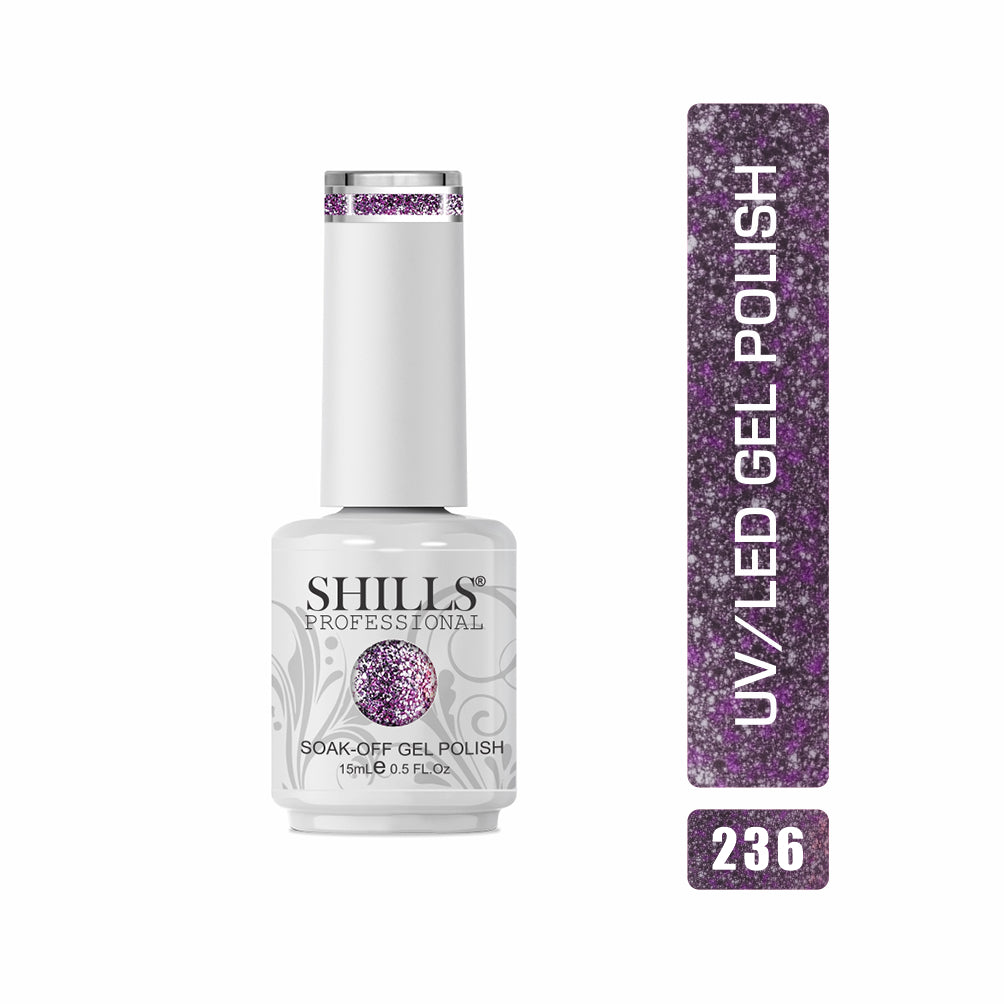 Shills Professional Gel Polish 15ml Long-Lasting UV/LED Soak-Off Nail Gel Color for Salon & Home Use (Shade - 236)