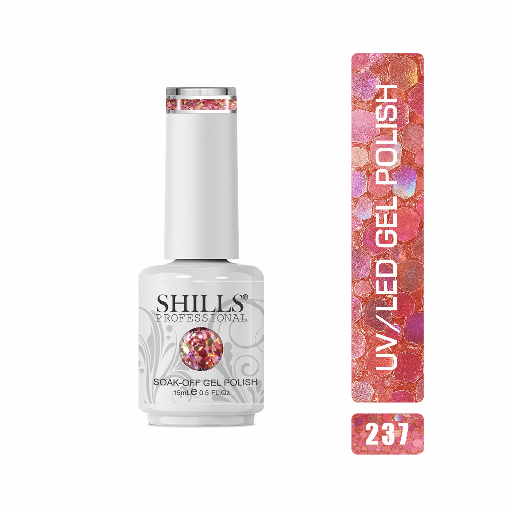 Shills Professional Gel Polish 15ml Long-Lasting UV/LED Soak-Off Nail Gel Color for Salon & Home Use (Shade - 237)