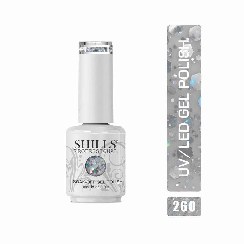 Shills Professional Gel Polish 15ml Long-Lasting UV/LED Soak-Off Nail Gel Color for Salon & Home Use (Shade - 260)