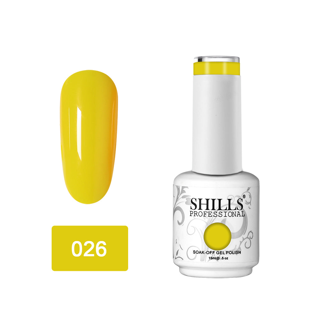 Shills Professional Gel Polish 15ml Long-Lasting UV/LED Soak-Off Nail Gel Color for Salon & Home Use (Shade - 26)