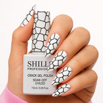 image, Shills Professional Crack Gel Polish | Crackle Effect UV/LED Gel | Long-Lasting &amp; Durable | Safe Formula (Shade - 274)
