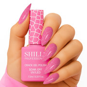 Shills Professional Crack Gel Polish | Crackle Effect UV/LED Gel | Long-Lasting & Durable | Safe Formula (Shade - 278)