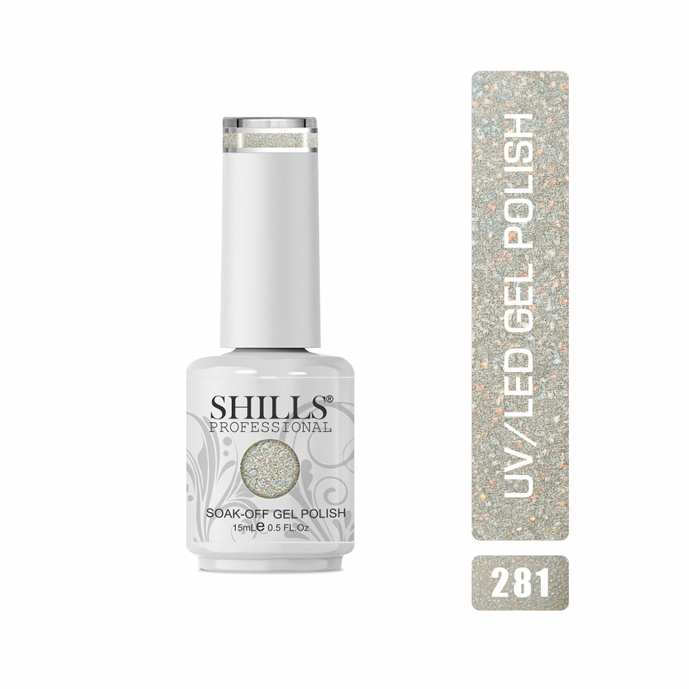 Shills Professional Gel Polish 15ml Long-Lasting UV/LED Soak-Off Nail Gel Color for Salon & Home Use (Shade - 281)