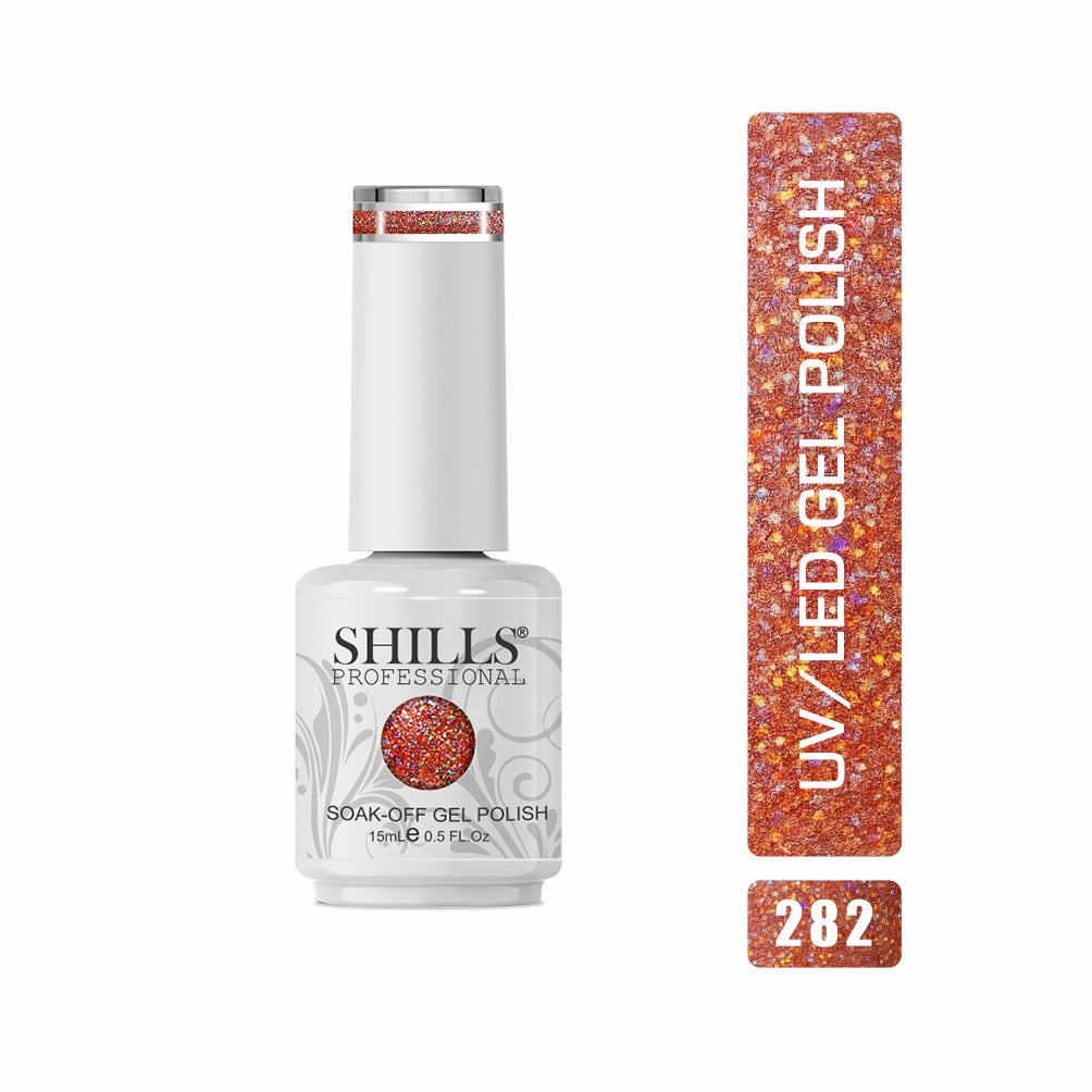 Shills Professional Gel Polish 15ml Long-Lasting UV/LED Soak-Off Nail Gel Color for Salon & Home Use (Shade - 282)
