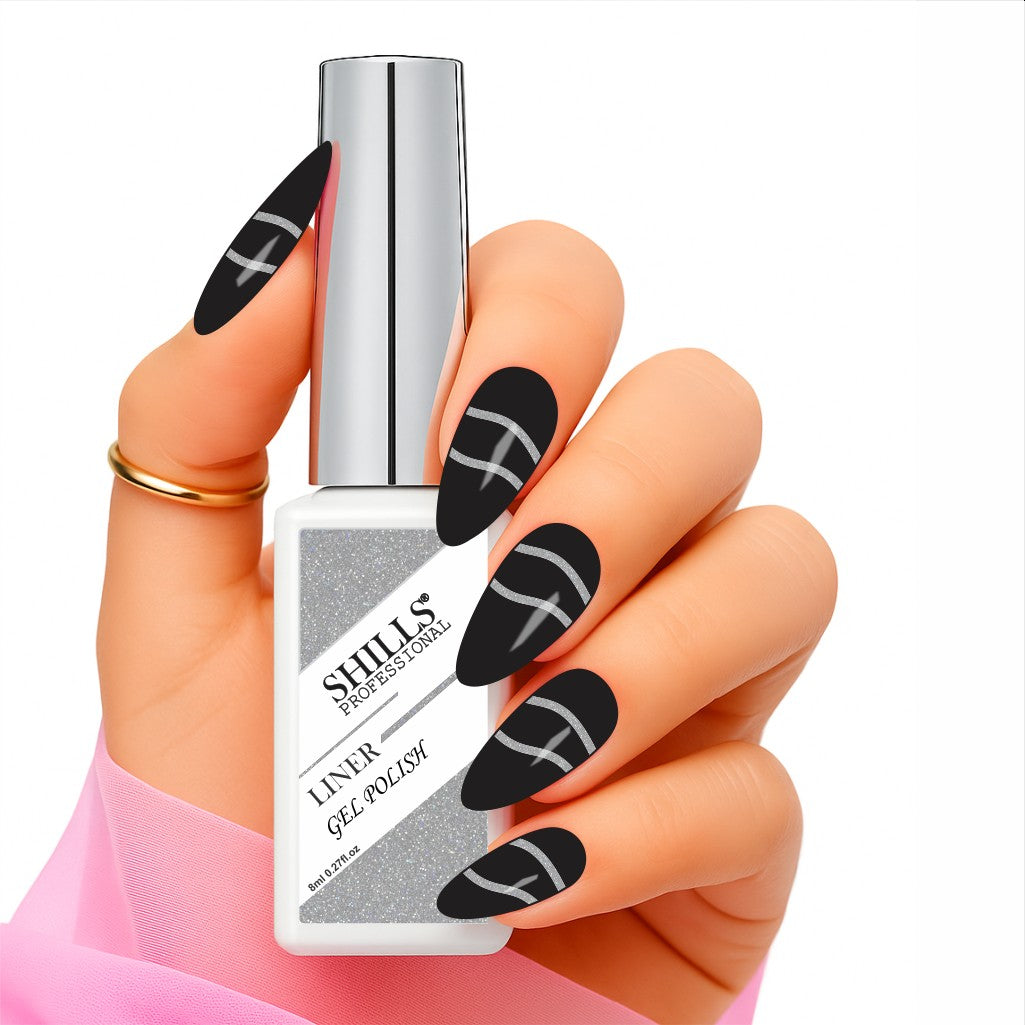 Shills Professional Liner Gel Polish | Precise Detailing & Nail Art | Durable UV/LED Cure | Safe Formula (Shade - 303)