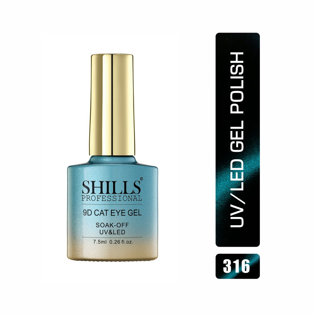Shills Professional 9D Cat Eye Gel Polish – Magnetic Chameleon Gel for UV/LED Nails (Shade-316)