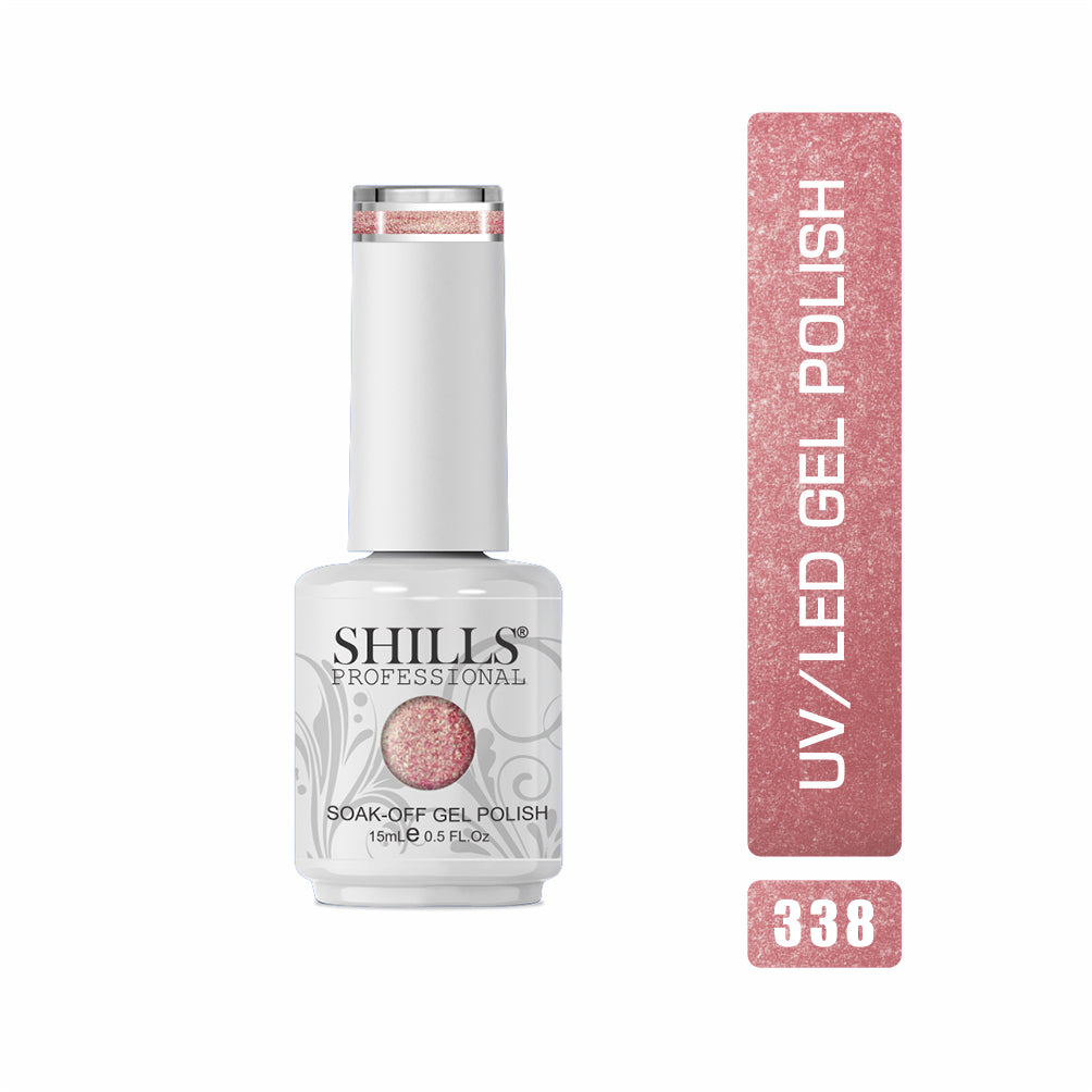 Shills Professional Pearl Gel Polish — Shimmering Pearl Finish for Your Nails | Long-Lasting UV/LED Gel Polish (Shade - 338)