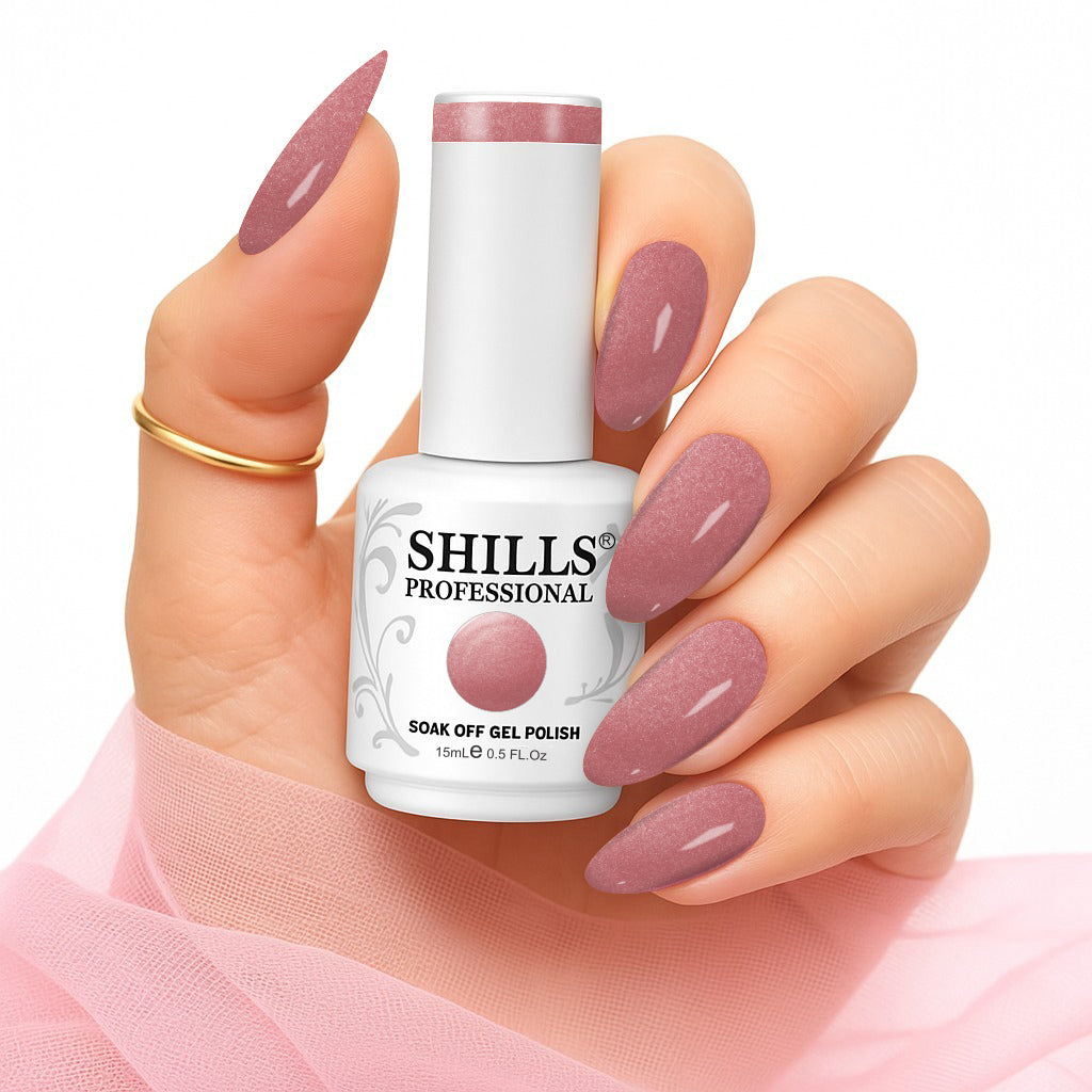 Shills Professional Pearl Gel Polish — Shimmering Pearl Finish for Your Nails | Long-Lasting UV/LED Gel Polish (Shade - 338)