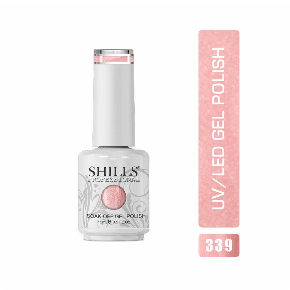 Shills Professional Pearl Gel Polish — Shimmering Pearl Finish for Your Nails | Long-Lasting UV/LED Gel Polish (Shade - 339)