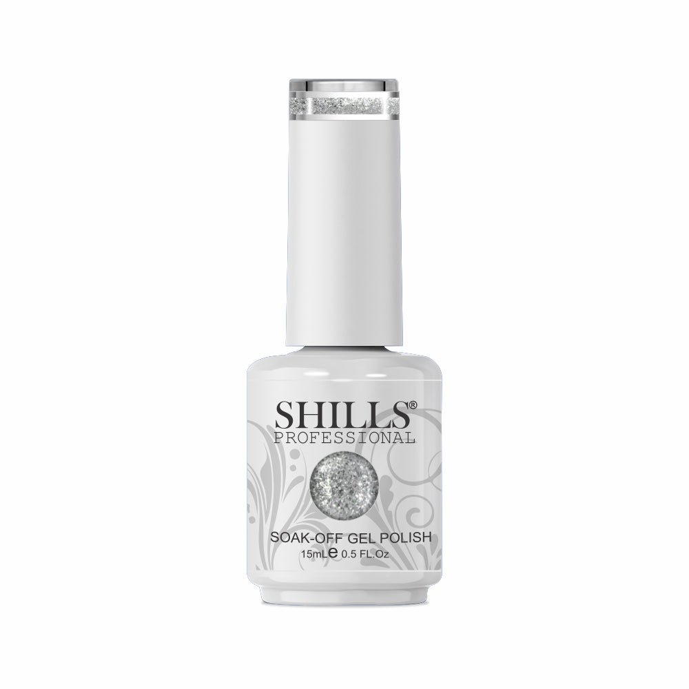 Shills Professional Luxury Platinum Gel Polish – High-Shine Glitter Finish, Long-Lasting Formula (Shade-343)