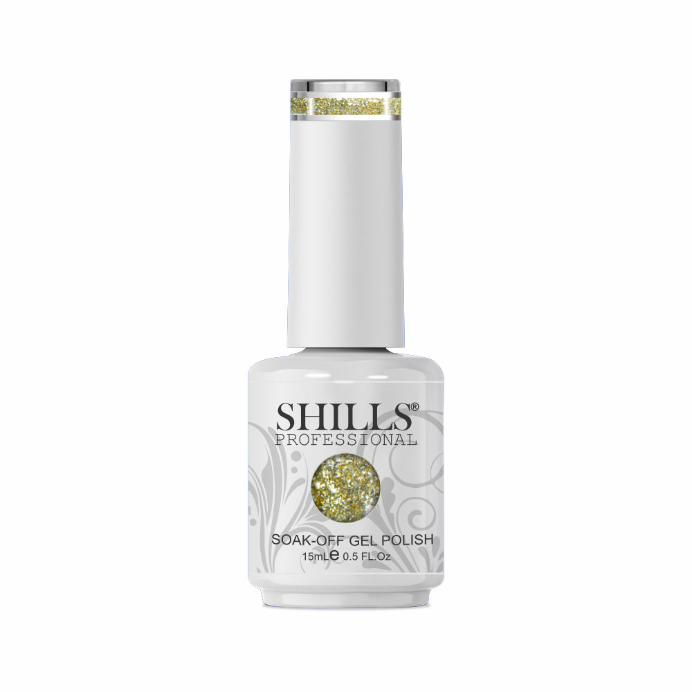 Shills Professional Luxury Platinum Gel Polish – High-Shine Glitter Finish, Long-Lasting Formula (Shade-346)