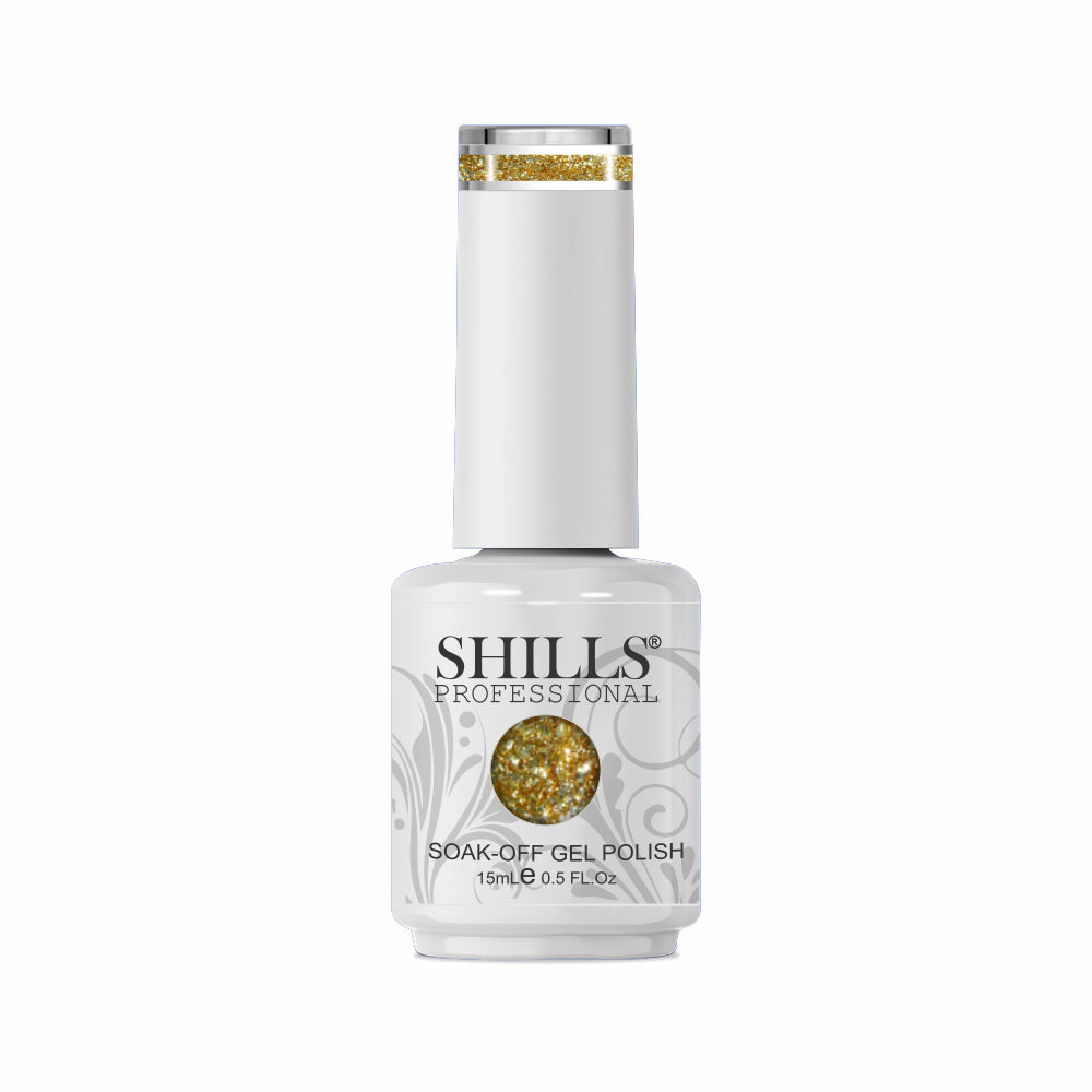 Shills Professional Luxury Platinum Gel Polish – High-Shine Glitter Finish, Long-Lasting Formula (Shade-347)