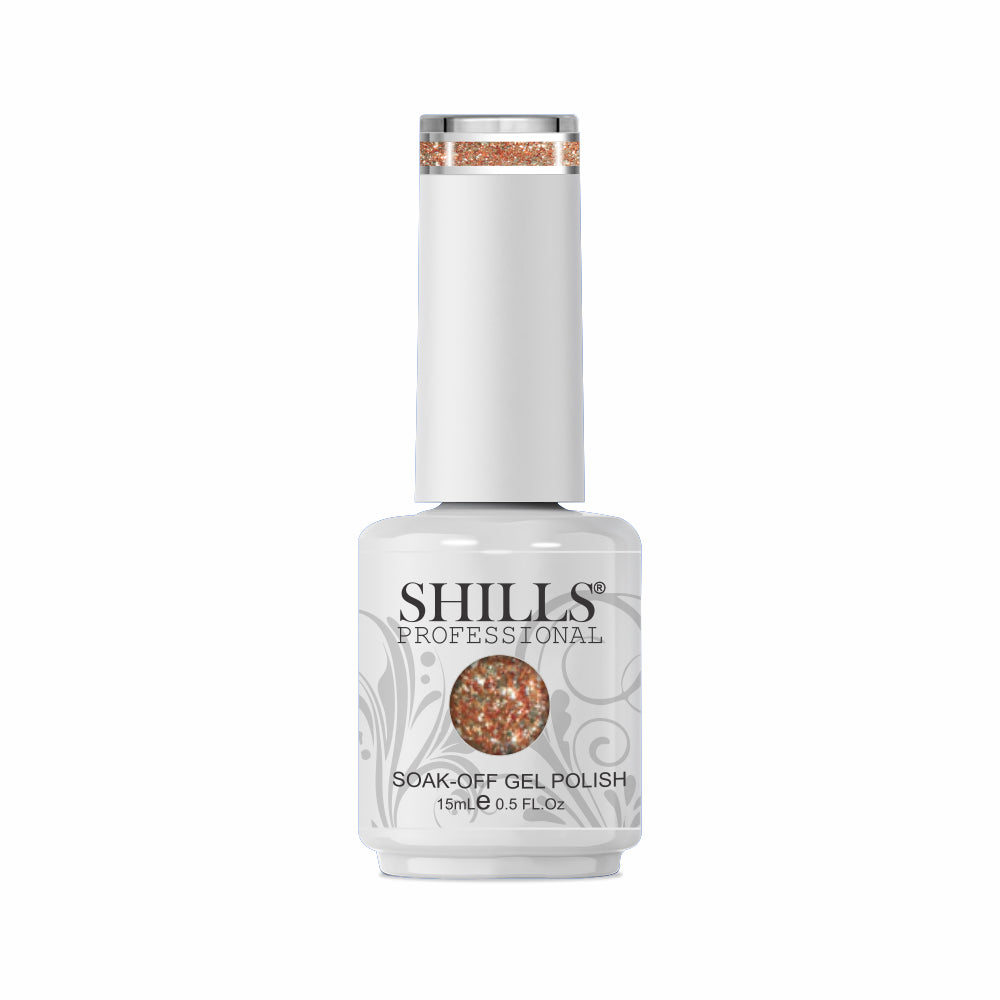 Shills Professional Luxury Platinum Gel Polish – High-Shine Glitter Finish, Long-Lasting Formula (Shade-349)