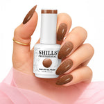 image, Shills Professional Luxury Platinum Gel Polish – High-Shine Glitter Finish, Long-Lasting Formula (Shade-351)
