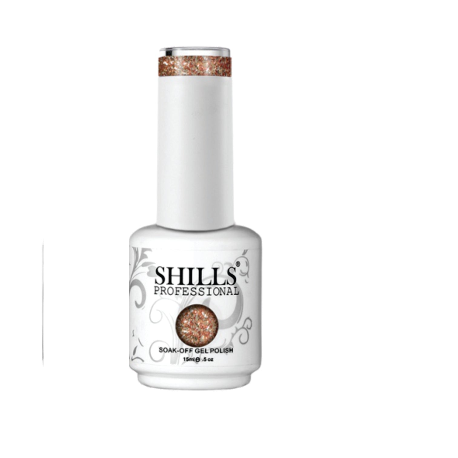 Shills Professional Luxury Platinum Gel Polish – High-Shine Glitter Finish, Long-Lasting Formula (Shade-352)