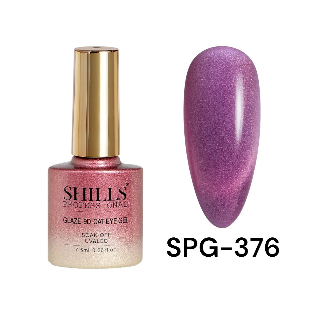 Shills Professional 9D Glazed Cat Eye Gel Polish – Magnetic Shine for Salon-Quality Nails (Shade - 376)