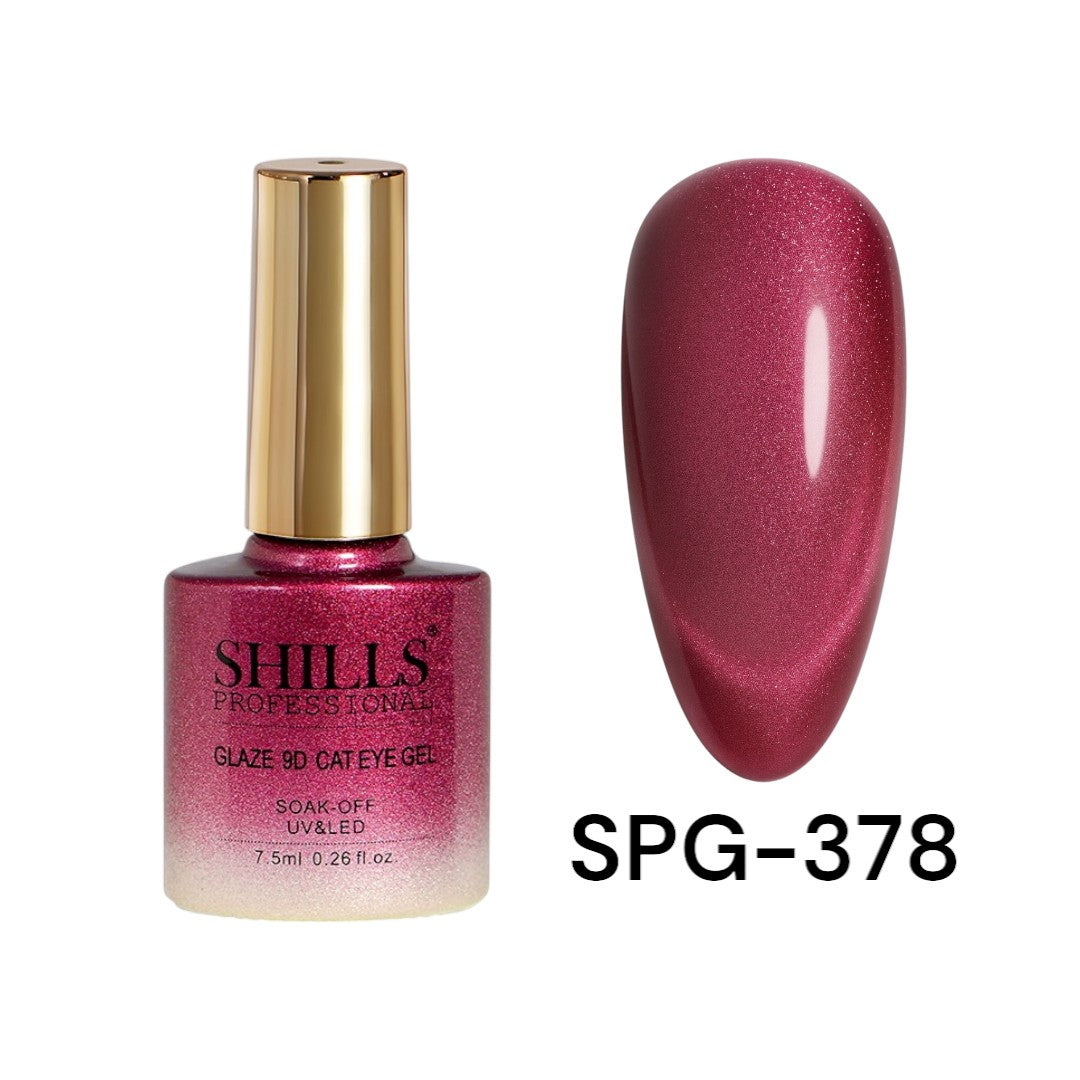 Shills Professional 9D Glazed Cat Eye Gel Polish – Magnetic Shine for Salon-Quality Nails (Shade - 378)