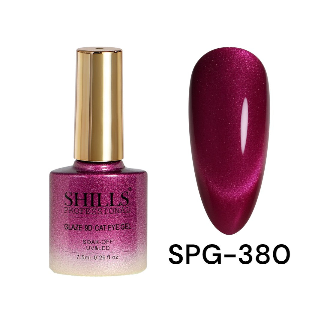 Shills Professional 9D Glazed Cat Eye Gel Polish – Magnetic Shine for Salon-Quality Nails (Shade - 380)