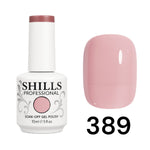 image, Shills Professional Jelly Gel Polish – Sheer Tint Finish, Glossy Translucent Colors for Nail Art (Shade-389)
